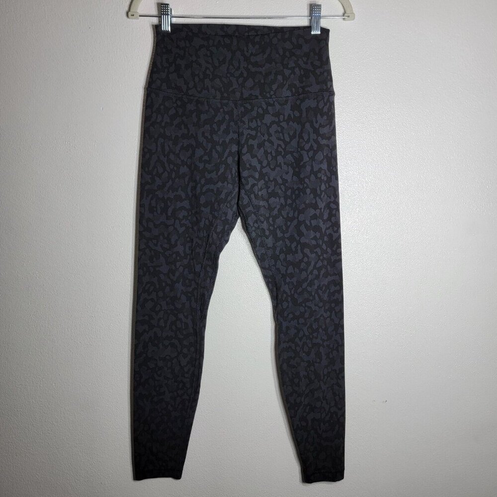 Lululemon Formation Camo Align Pant 8 W5BSZS Full Length High Rise Legging Black